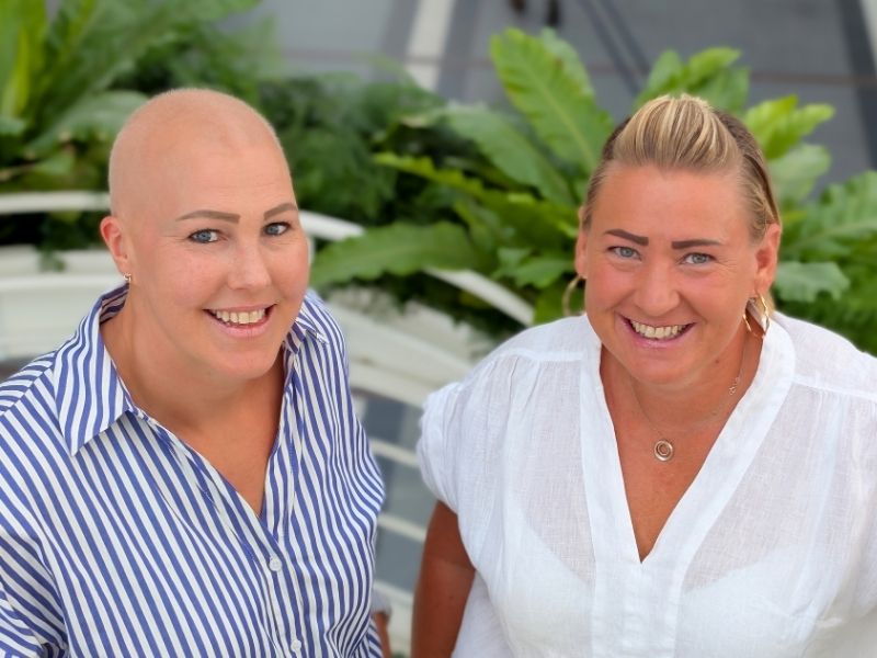 Emelie och Maria, som båda drabbats av bröstcancer, ska samla in pengar till Nyckelfonden.